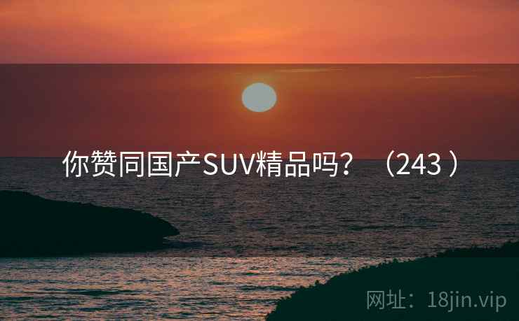 你赞同国产SUV精品吗？（243 ）
