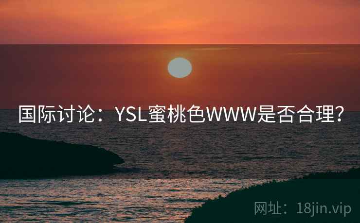 国际讨论:YSL蜜桃色WWW是否合理? 国际讨论:YSL蜜桃色WWW是否合理?