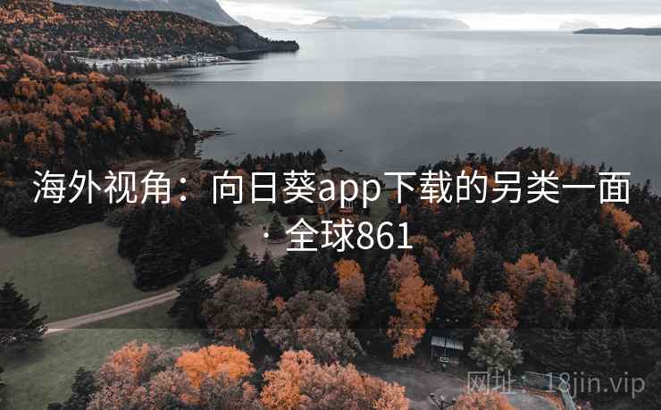 海外视角：向日葵app下载的另类一面 · 全球861